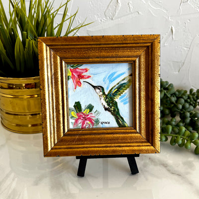 Original Painting- " Spring Hummingbird"