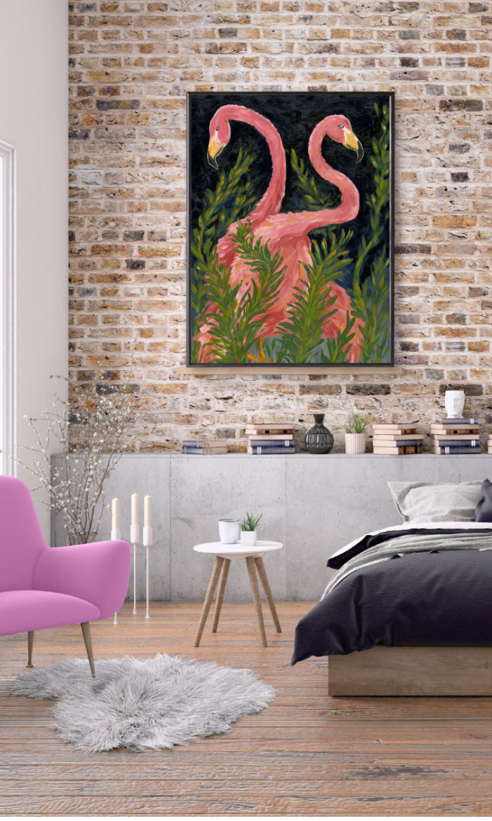 Original Painting titled "Pink Flurry"