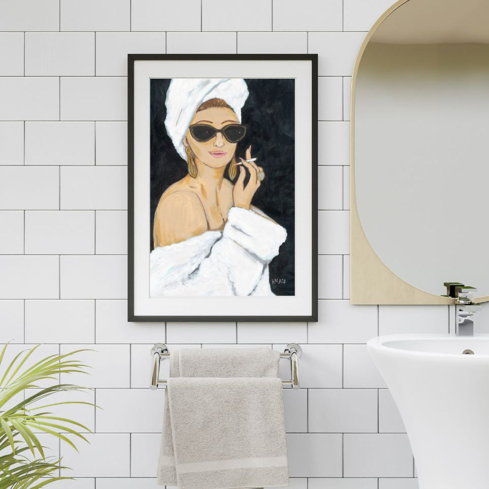 "Spa Girl" Giclée Fine Art Print